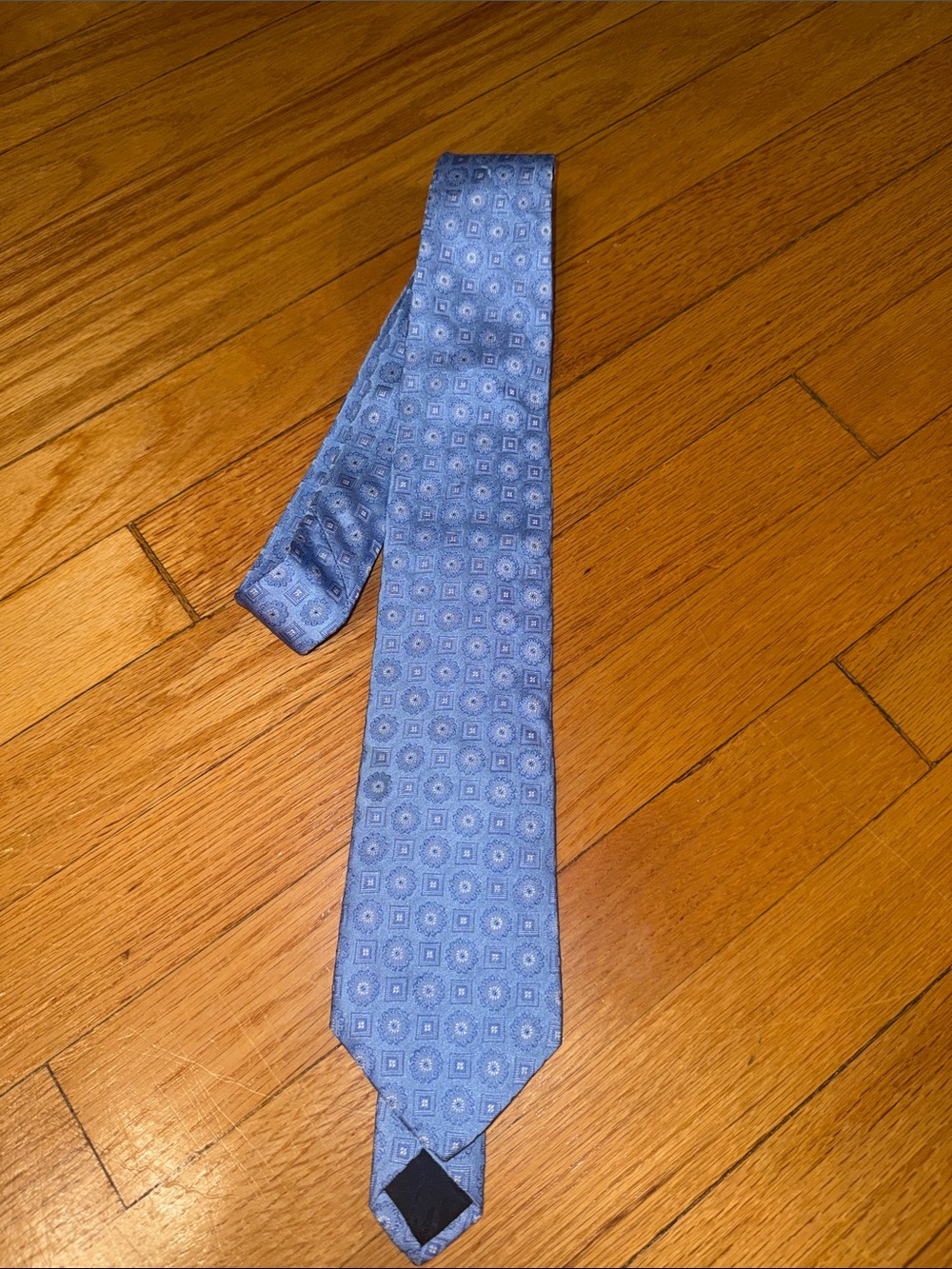 Brooks Brothers Light Blue Geometric Silk Tie NWT